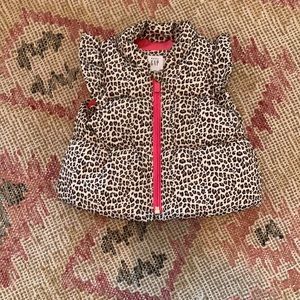 Baby Gap baby cheetah vest 0-6 months